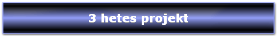 3 hetes projekt