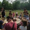 Szalonnasütés a ligetben